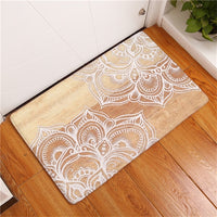 Multi-Color Bohemian Flower Print Door / Floor Mat