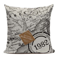 18" Vintage Nautical Sailboat Throw Pillow Cover