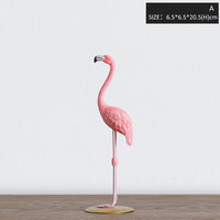 Pink Flamingo Resin Sculpture Figurine