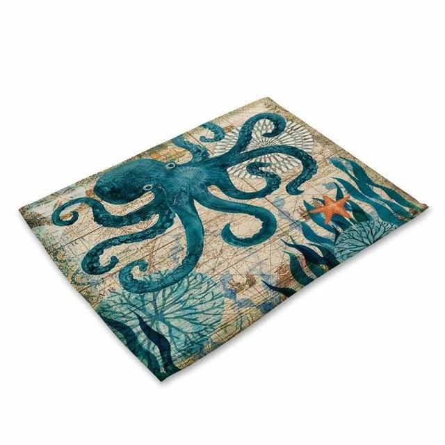 Mediterranean Sea Life Table Placemat