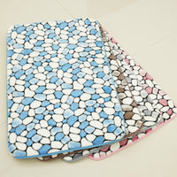 Multi-Color Pebble Stone Pattern Absorbent Bath / Door Mat