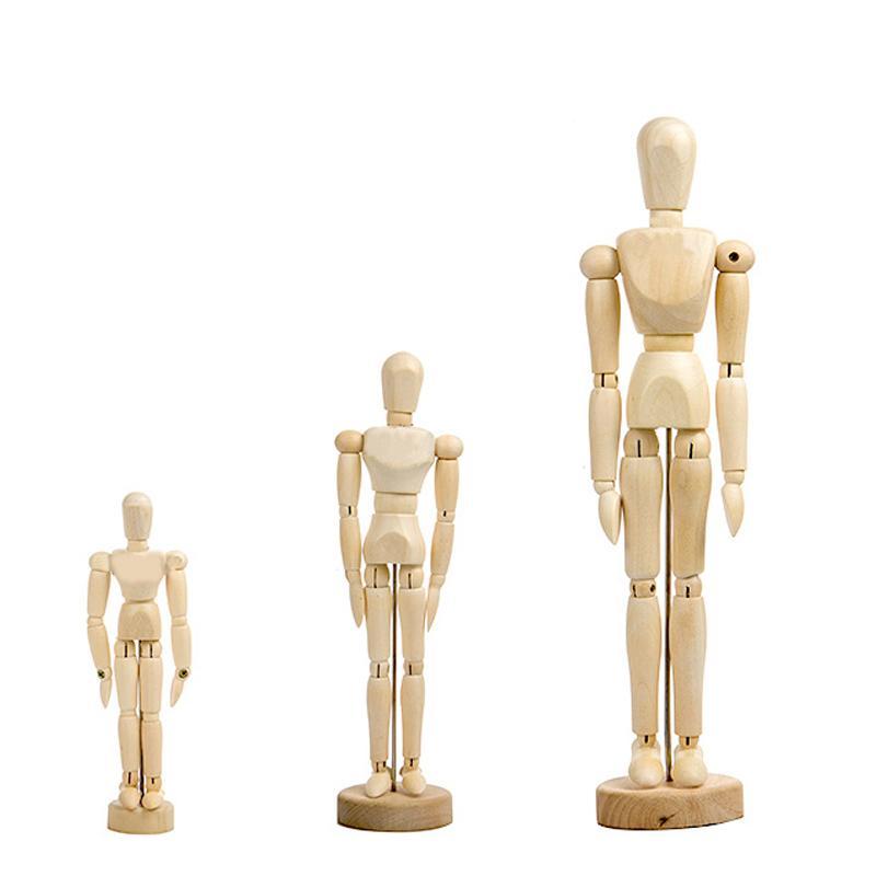 Miniature Movable Wooden Human Manikin Model