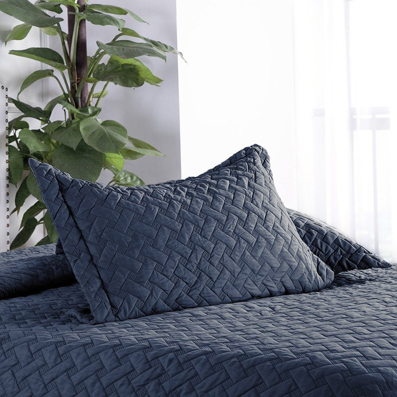 2/3-Piece Lattice Stitched Quilt Bedspread / Coverlet Set – Decorzee