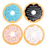 4-Piece Silicone Donut Drink Coaster Set