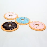 4-Piece Silicone Donut Drink Coaster Set