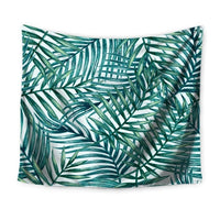 Tropical Palm Leaf Print Wall Tapestry