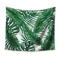 Tropical Palm Leaf Print Wall Tapestry