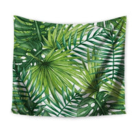 Tropical Palm Leaf Print Wall Tapestry