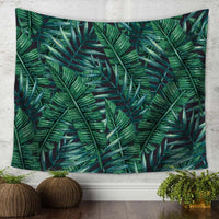 Tropical Palm Leaf Print Wall Tapestry