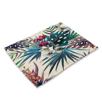 Floral Tropical Palm Leaf Print Table Placemat