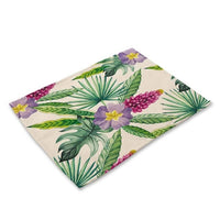 Floral Tropical Palm Leaf Print Table Placemat