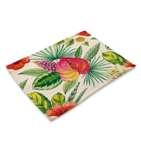 Floral Tropical Palm Leaf Print Table Placemat