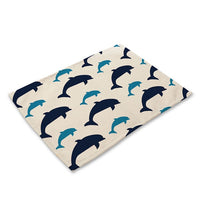 Blue Nautical Marine Pattern Table Placemat