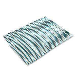 Blue Nautical Marine Pattern Table Placemat
