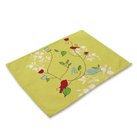 Contemporary Nordic Bird Print Table Placemat