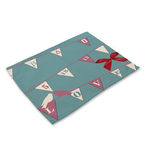 Contemporary Nordic Bird Print Table Placemat