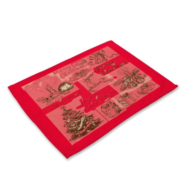 Merry Christmas Holiday Table Placemat