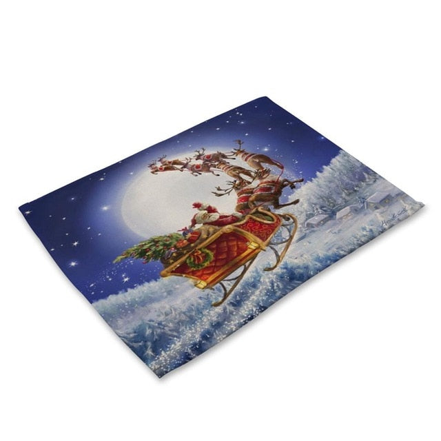 Merry Christmas Holiday Table Placemat