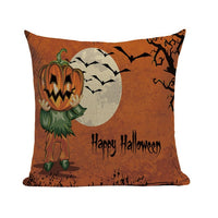18" Orange Jack'o'Lantern / Halloween Throw Pillow Cover