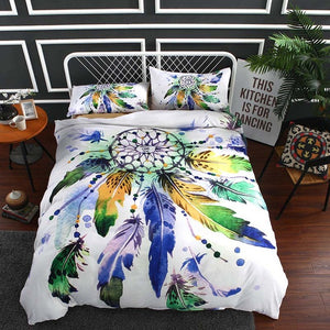 2/3-Piece Multi-Color Dreamcatcher Duvet Cover Bedding Set