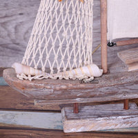 Decorative Rustic Wooden Sailboat