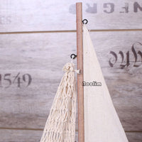 Decorative Rustic Wooden Sailboat