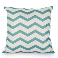 Teal Turquoise Geometric Pattern Pillow Cushion Cover