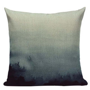 18" Abstract Watercolor Sky Throw Pillow Cover