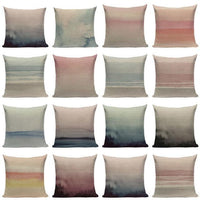 18" Abstract Watercolor Sky Throw Pillow Cover