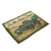 Vintage Retro Automobile Print Table Placemat