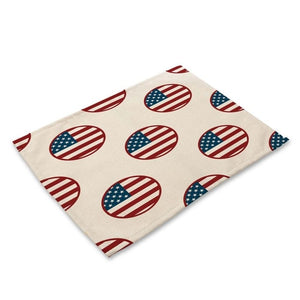 Stars & Stripes American Flag Pattern Table Placemat