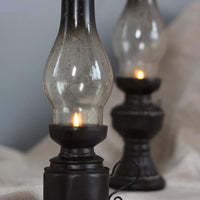 Retro-Style Vintage Resin Kerosene Lamp Candle Holder