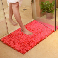 Thick Shaggy Non-Slip Chenille Bathroom Rug Floor Mat