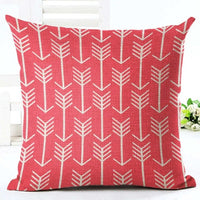 18" Geometric Nordic Arrow Pattern Throw Pillow Cover