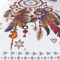 White Feather Dreamcatcher Wall Tapestry
