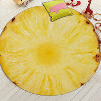 Round Printed Fruit Slice Floor Mat Rug