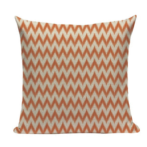 18" Watercolor Geometric Pattern Throw Pillow Cover