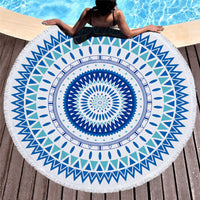 Round Bohemian Ethnic Pattern Beach Towel