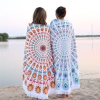 Round Bohemian Ethnic Pattern Beach Towel