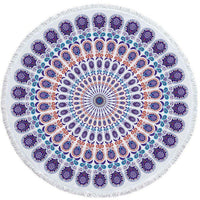 Round Bohemian Ethnic Pattern Beach Towel