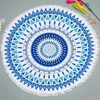 Round Bohemian Ethnic Pattern Beach Towel