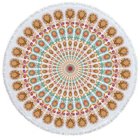 Round Bohemian Ethnic Pattern Beach Towel