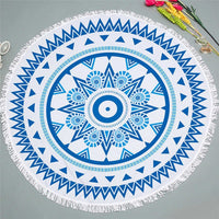 Round Bohemian Ethnic Pattern Beach Towel