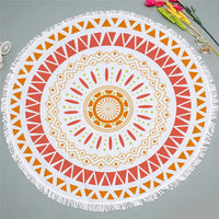 Round Bohemian Ethnic Pattern Beach Towel