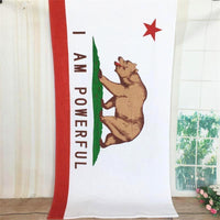 I Am Powerful California Flag Beach Towel