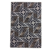 Abstract Geometric Pattern Printed Area Rug Floor Mat