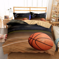 2/3-Piece Basketball Print Duvet Cover Bedding Set