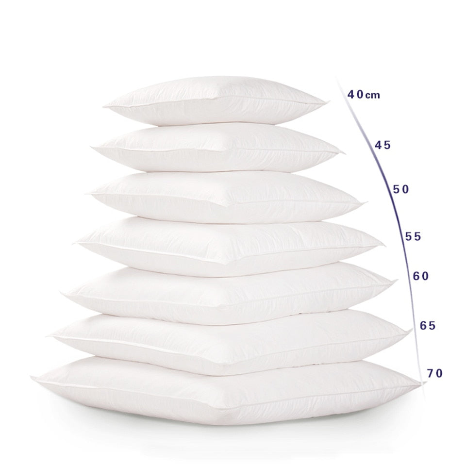 White Down Alternative Throw Pillow / Cushion Insert