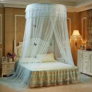 Sheer 47" Round Ruffled Princess Bed Canopy