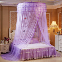 Sheer 47" Round Ruffled Princess Bed Canopy